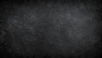 Gritty dark chalkboard texture with faint chalk smudges. Empty black slate background for school or menu design.