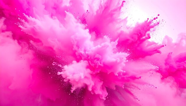 Vibrant pink explosion - Powered by Adobe