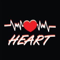 A vibrant scalable vector graphic of a classic heart shape suitable for various design applications and printing needs