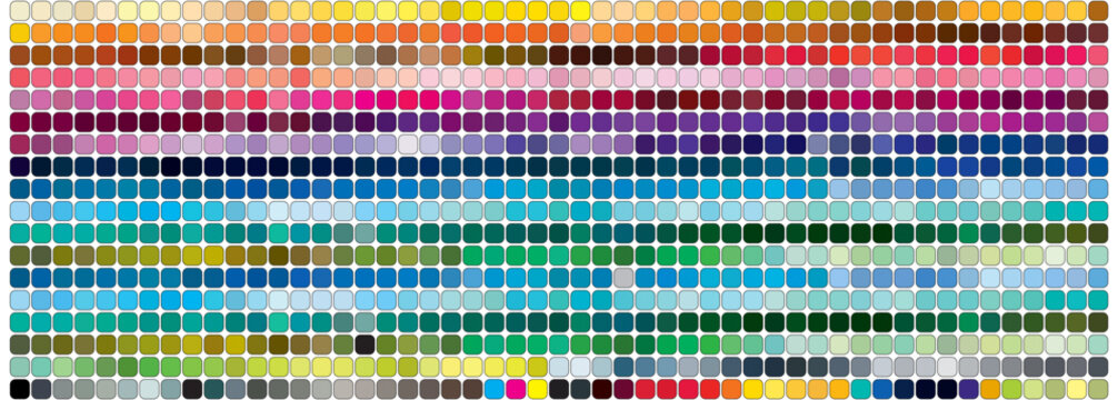 Color Palette Chart CMYK, RGB. Color Swatch book Template Chart for your design. Color Palette CMYK,RGB. Print Test Page. Pantone Color chart, palette. Color Codes. CMYK, Pantone. Vector