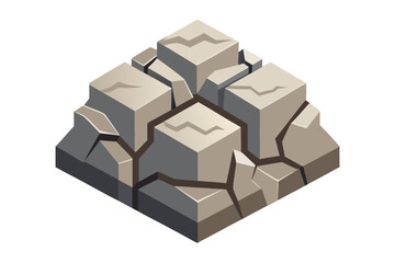 rugged limestone quarry surface rough block