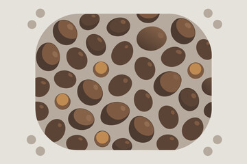 rustic pebble stone surface small pattern  