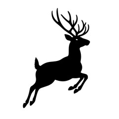 deer silhouette vector 