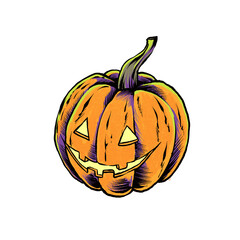 horror pumkin vintage comic