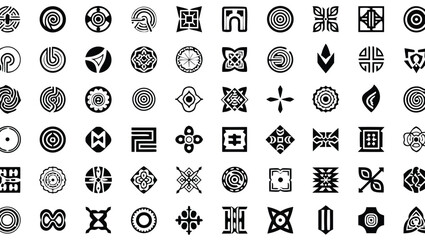 Abstract geometric shapes and patterns vector