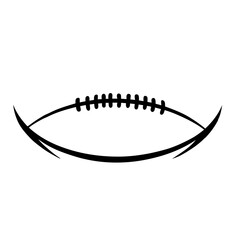 Outline of American football icon vector 
