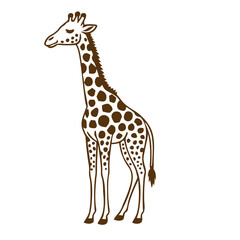 Naklejka premium giraffe vector illustration