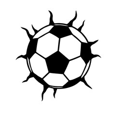 Fototapeta premium soccer ball isolated on white