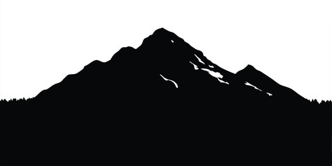 Mountain silhouette.