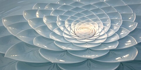 Minimalist vortex made of glossy transparent fragments, rim-lit softly.