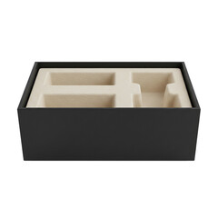 Empty luxury product box with a molded insert
