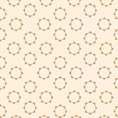 Seamless Monochrome Floral Backdrop Pattern With Hand Drawn Geometric Curved Octagon Star In Retro Grid Graceful Style. Trend Print For Textiles And Wallpaper On Isolated Background