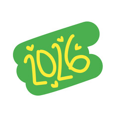 New year 2026 hand drawn illustration. New year 2026 icon. New year 2026 logo. 2026 calendar, new year celebration