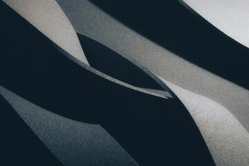 Wavy element in motion, dark background