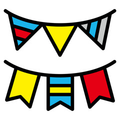 Bunting  Icon Element For Design