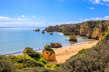 Pinhao Beach (Praia do Pinhão) in Lagos, Algarve, Portugal	