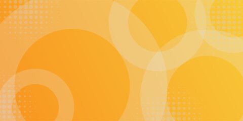 abstract yellow background with circular shapes and halftone composition. vector illustration eps10