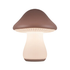 Modern brown mushroom lamp for ambient room lighting