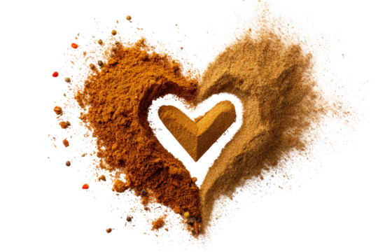 Heart-shaped spice blend