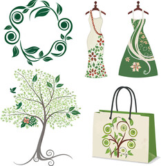 Eco, Boutique, Fashion Vector