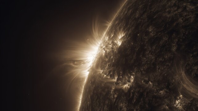 The Sun in Deep Space with Solar Flares