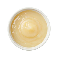Close-up view of a creamy moisturizer in a white container, showcasing its smooth texture and shine