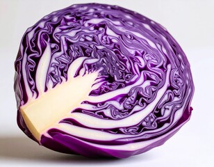Fototapeta premium Red Cabbage Cross Section