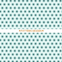 seamless pattern with star flowers