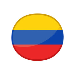 Obraz premium ukraine flag button