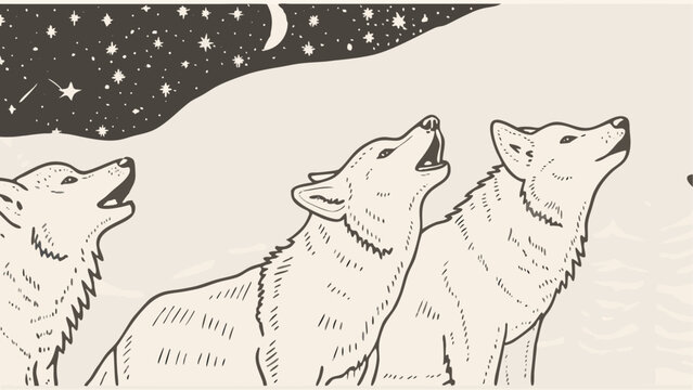 Wolves Howling At Night Images – Browse 81,646 Stock Photos