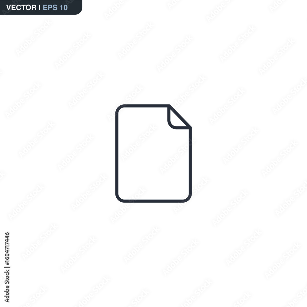 Poster file, linear style sign for mobile concept and web design
