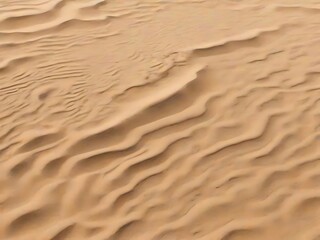 Close up of rippled sand dunes in a desert landscape