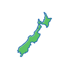 map of north korea highlighted