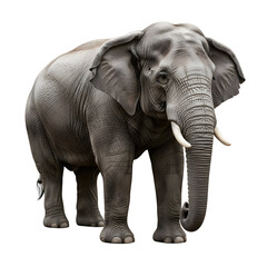 Fototapeta premium Majestic Asian Elephant in Full View.