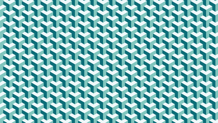 Abstract Cube Pattern Teal Background 3840x2160, Modern Seamless Texture for Wallpapers, Digital Art, and Design, Ideal for Creative Projects and Contemporary Decor, High-Quality Style