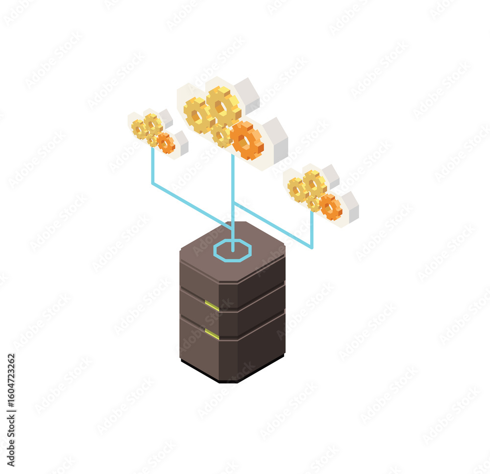 Poster isometric cloud computing server network: efficient data processing and storage system