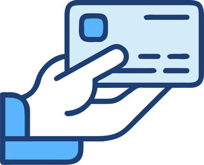 credit card vector icon on white or transparent background. supermarket icons. Editable and Printable sticker.