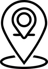 placeholder outline vector icon on white or transparent background. supermarket icons. Editable and Printable sticker.