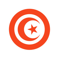 Obraz premium vector illustration of a red star icon on a striped background