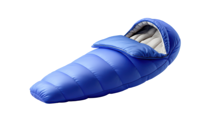 Sleeping bag blue insulated outdoor camping gear for cold weather protection and comfortable rest