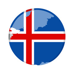 Obraz premium norway flag button