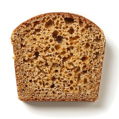 Slice of Whole Grain Bread with Visible Crumb Structure
