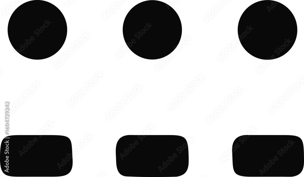 Poster three dots and lines symbol communication connection