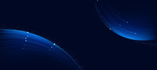 Technology digital flow background, modern tech banner, corporate business concept, hi-tech abstract background  for presentation business or tech event poster EPS 10