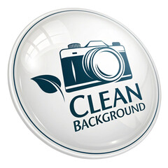 Photo stock style, clean background logo