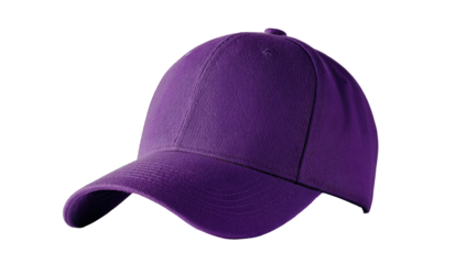 Deep purple baseball cap,  isolated on black