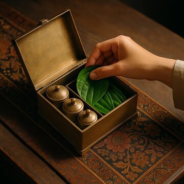 Traditional Malay Betel Nut Container (Tepak Sireh) in Cultural and Lifestyle Contexts