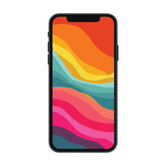 vector illustration of a mobile phone