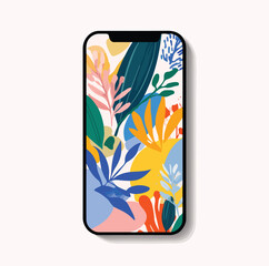 vector illustration of a mobile phone