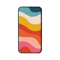 vector illustration of a mobile phone